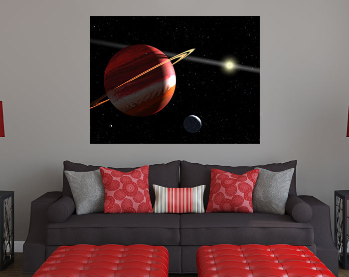 A collection of colorful removable wall decals displayed on a smooth surface, showcasing various designs and patterns for home decor.