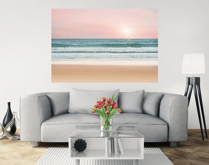 A collection of colorful removable wall decals displayed on a smooth surface, showcasing various designs and patterns.