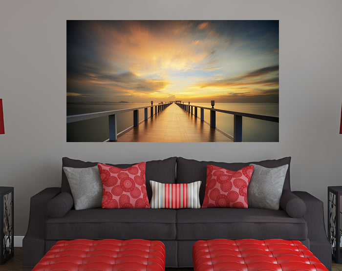 A collection of colorful removable wall decals displayed on a smooth surface, showcasing various designs and patterns.