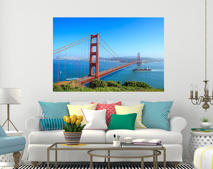 A collection of colorful and stylish removable wall decals displayed on a smooth wall, showcasing various designs suitable for different rooms.