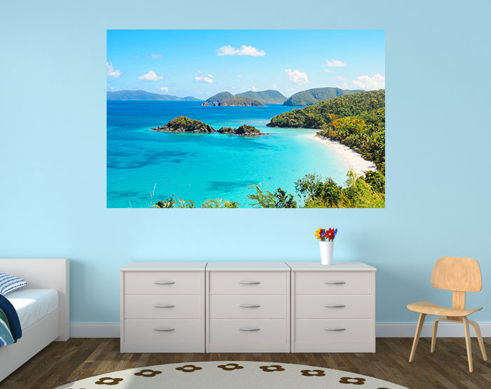 A collection of colorful and stylish removable wall decals displayed on a smooth surface, showcasing various designs suitable for home decor.