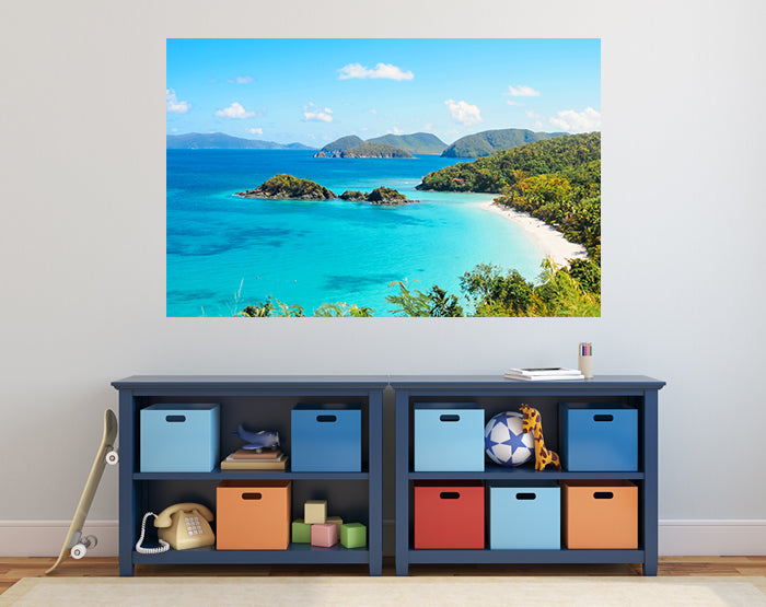 A collection of colorful and stylish removable wall decals displayed on a smooth surface, showcasing various designs suitable for home decor.