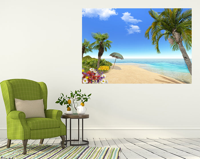 A collection of colorful and stylish removable wall decals displayed on a smooth surface, showcasing various designs suitable for home decor.