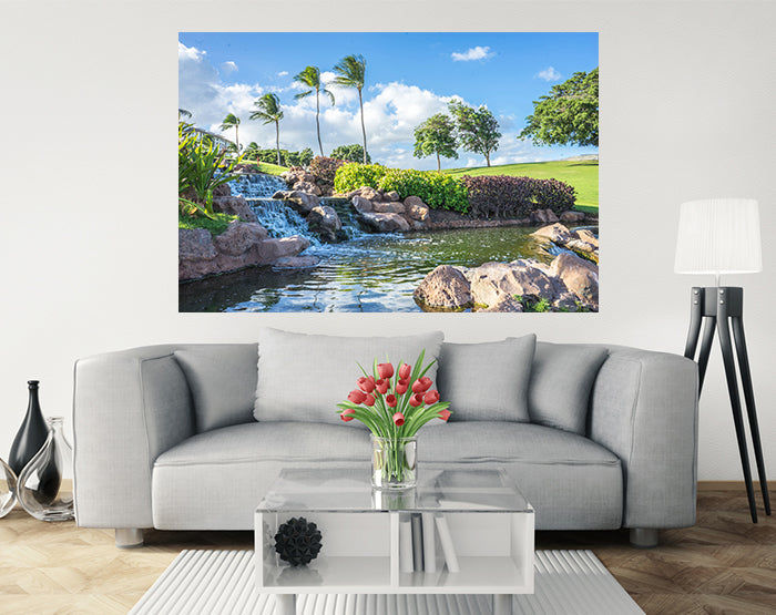 A collection of colorful removable wall decals displayed on a smooth surface, showcasing various designs and patterns.