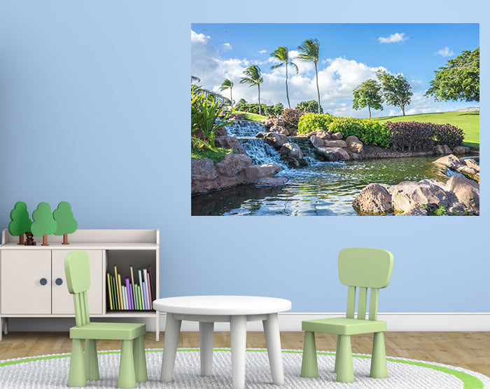 A collection of colorful removable wall decals displayed on a smooth surface, showcasing various designs and patterns.