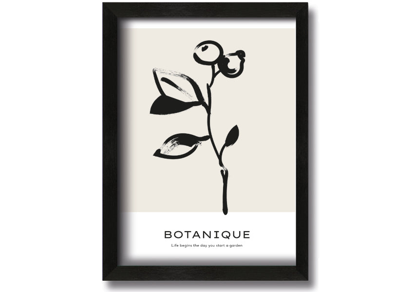 Framed print featuring the quote 'Life Begins When You Start A Garden', available in various frame colors, handmade in the UK.