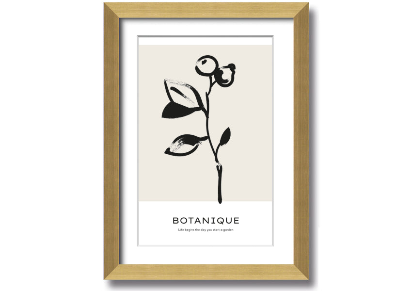 Framed print featuring the quote 'Life Begins When You Start A Garden', available in various frame colors, handmade in the UK.