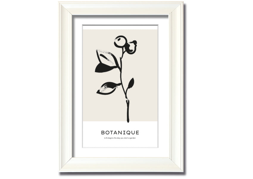 Framed print featuring the quote 'Life Begins When You Start A Garden', available in various frame colors, handmade in the UK.