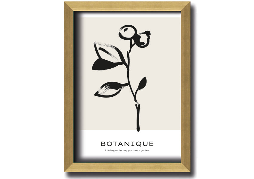 Framed print featuring the quote 'Life Begins When You Start A Garden', available in various frame colors, handmade in the UK.