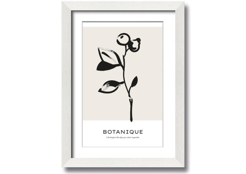 Framed print featuring the quote 'Life Begins When You Start A Garden', available in various frame colors, handmade in the UK.