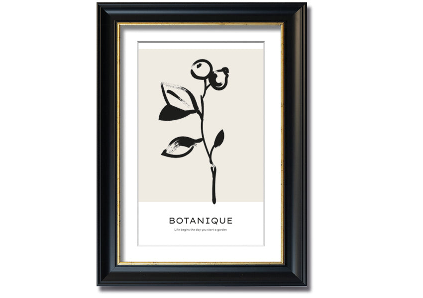 Framed print featuring the quote 'Life Begins When You Start A Garden', available in various frame colors, handmade in the UK.