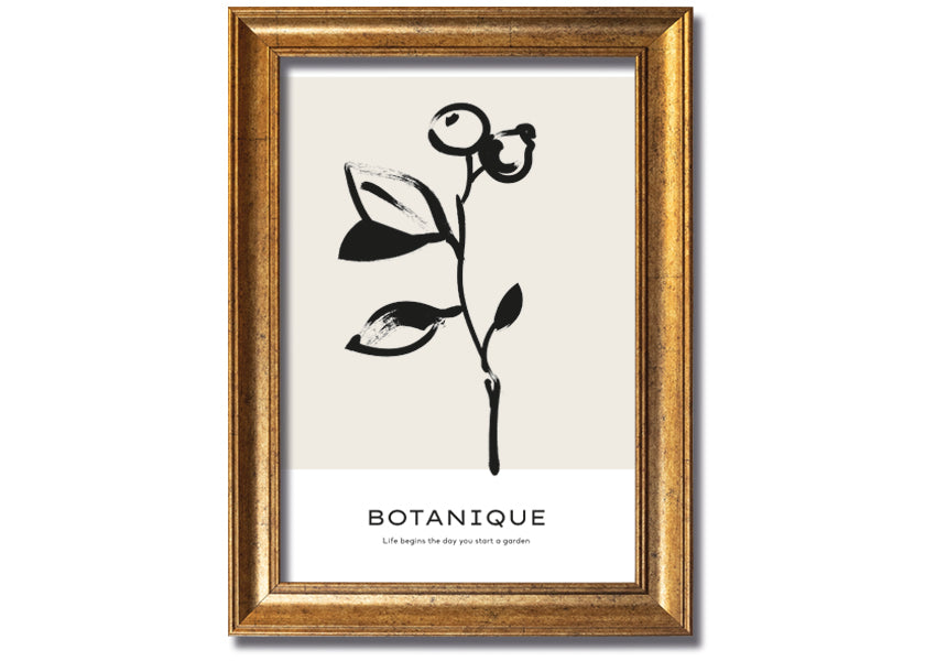 Framed print featuring the quote 'Life Begins When You Start A Garden', available in various frame colors, handmade in the UK.