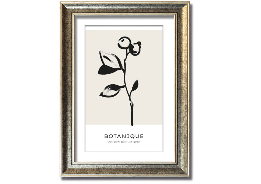 Framed print featuring the quote 'Life Begins When You Start A Garden', available in various frame colors, handmade in the UK.