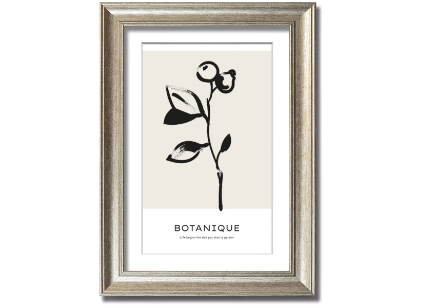 Framed print featuring the quote 'Life Begins When You Start A Garden', available in various frame colors, handmade in the UK.