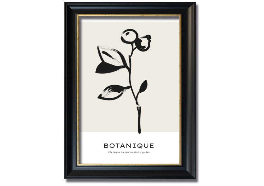 Framed print featuring the quote 'Life Begins When You Start A Garden', available in various frame colors, handmade in the UK.