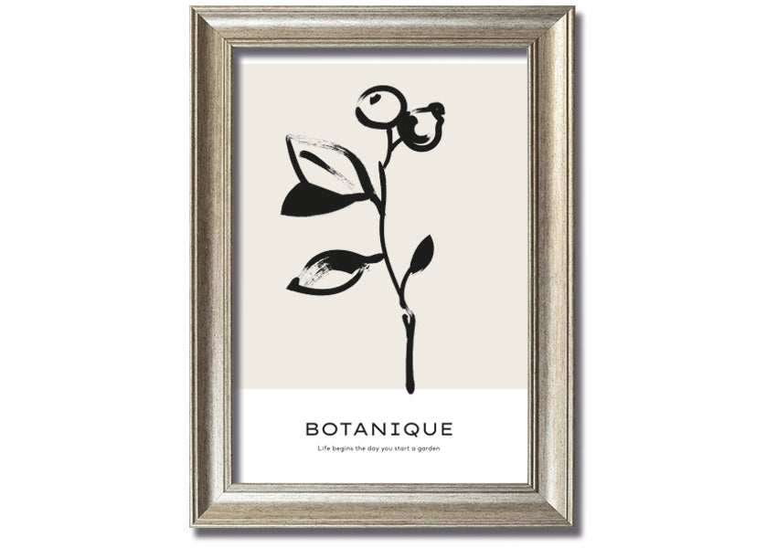 Framed print featuring the quote 'Life Begins When You Start A Garden', available in various frame colors, handmade in the UK.