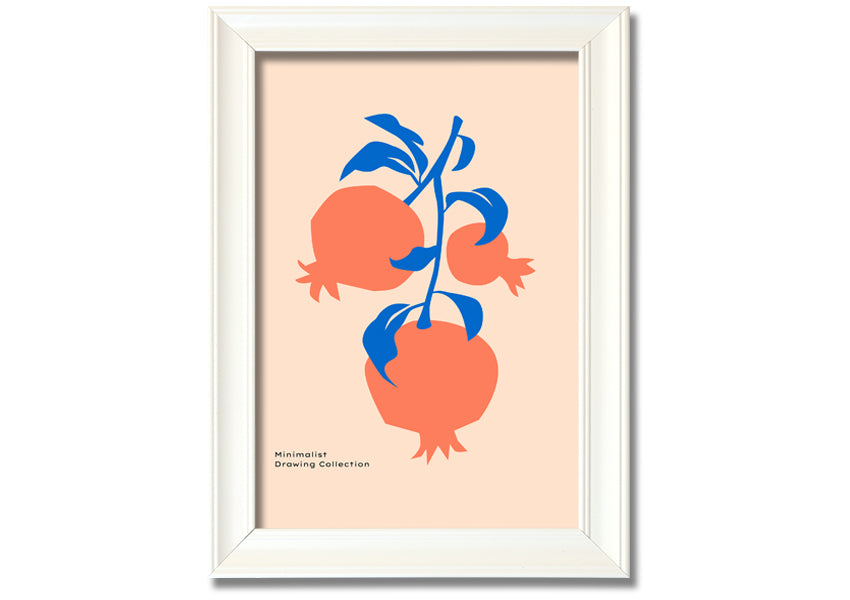 A vibrant framed print of lovely orange flowers, showcasing their bright colors and intricate details, ready to hang on the wall.