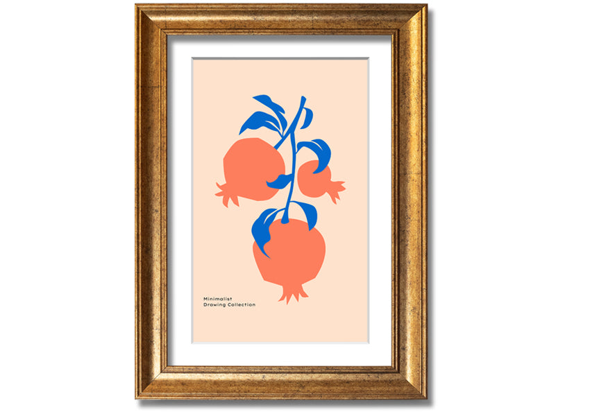 A vibrant framed print of lovely orange flowers, showcasing their bright colors and intricate details, ready to hang on the wall.