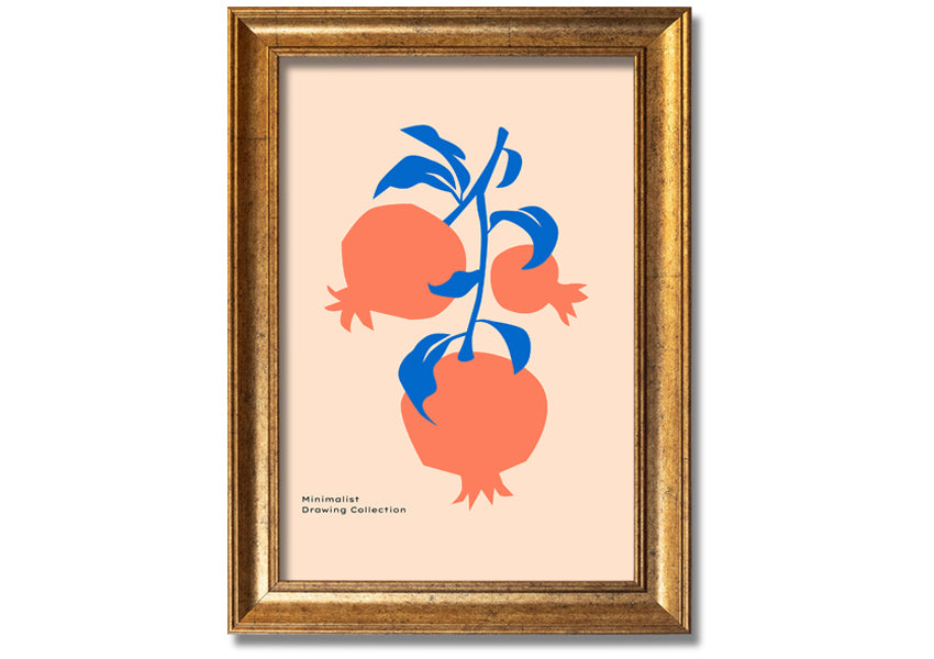 A vibrant framed print of lovely orange flowers, showcasing their bright colors and intricate details, ready to hang on the wall.