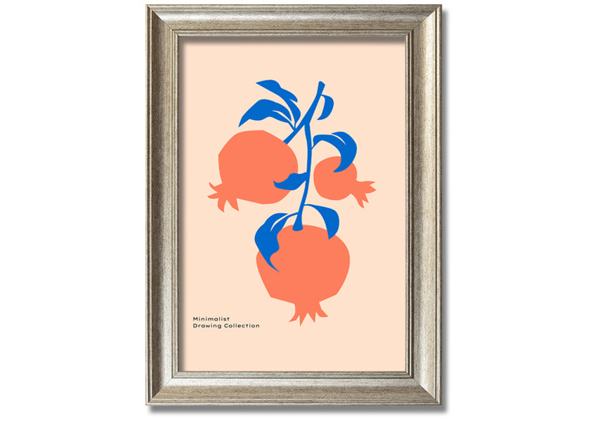 A vibrant framed print of lovely orange flowers, showcasing their bright colors and intricate details, ready to hang on the wall.