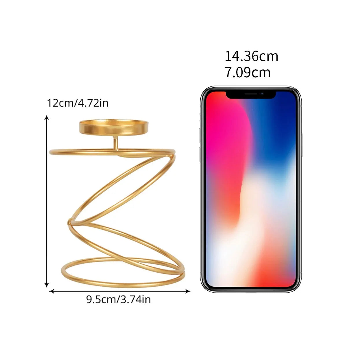 Elegant Luxury Style Metal Candle Holders with a sleek design, perfect for home decor.