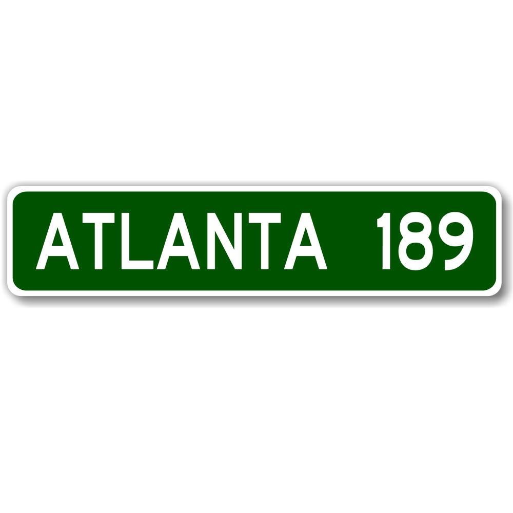 Customizable Mileage City Limit Sign made of high-quality aluminum, featuring pre-drilled holes for easy mounting.