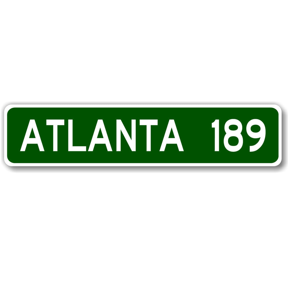 Customizable Mileage City Limit Sign made of high-quality aluminum, featuring pre-drilled holes for easy mounting.