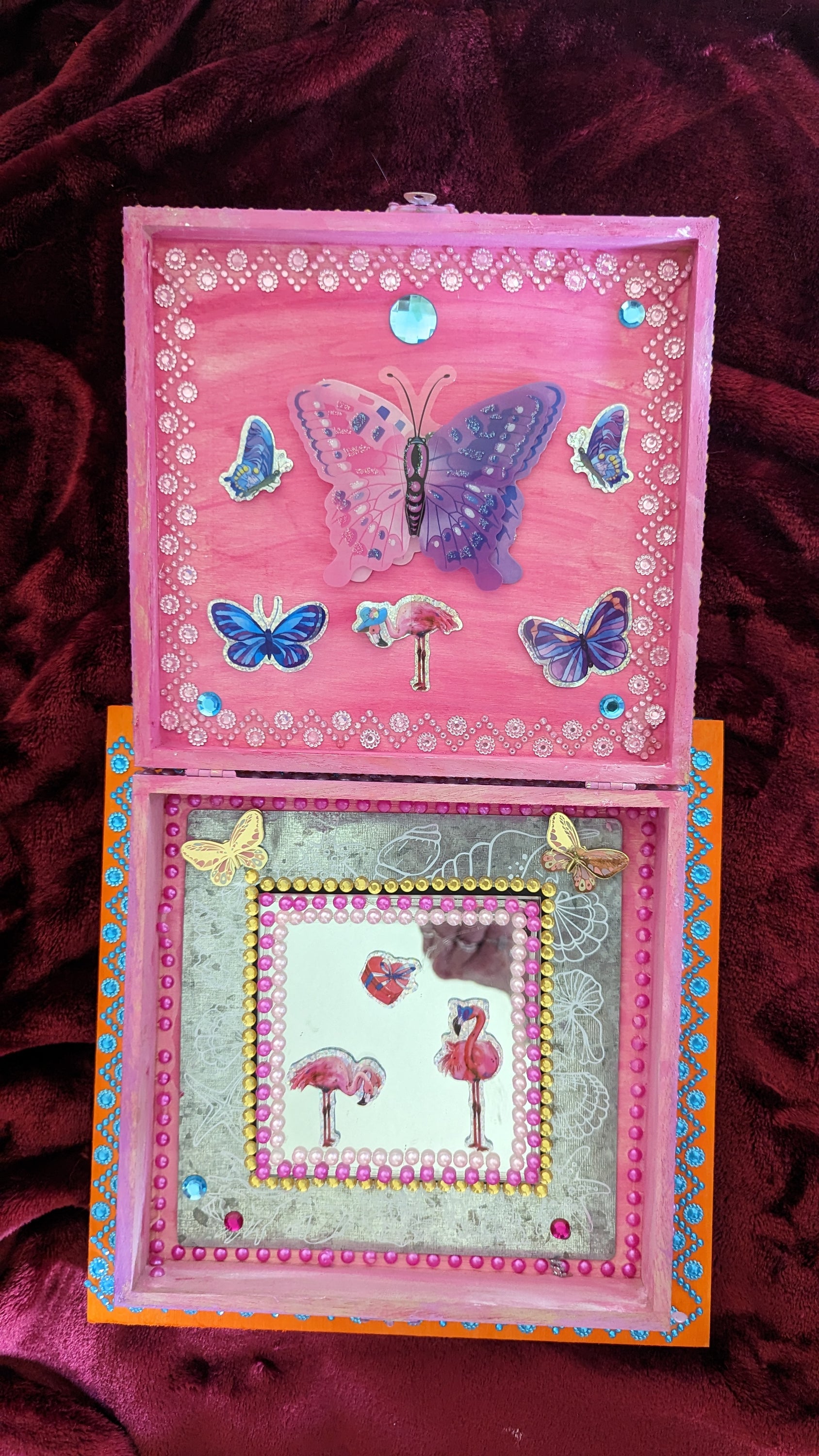 Mythic Wishbox Oil Painting by Sharon Tatem featuring the Guenevere Maiden, showcasing vibrant colors and intricate details.