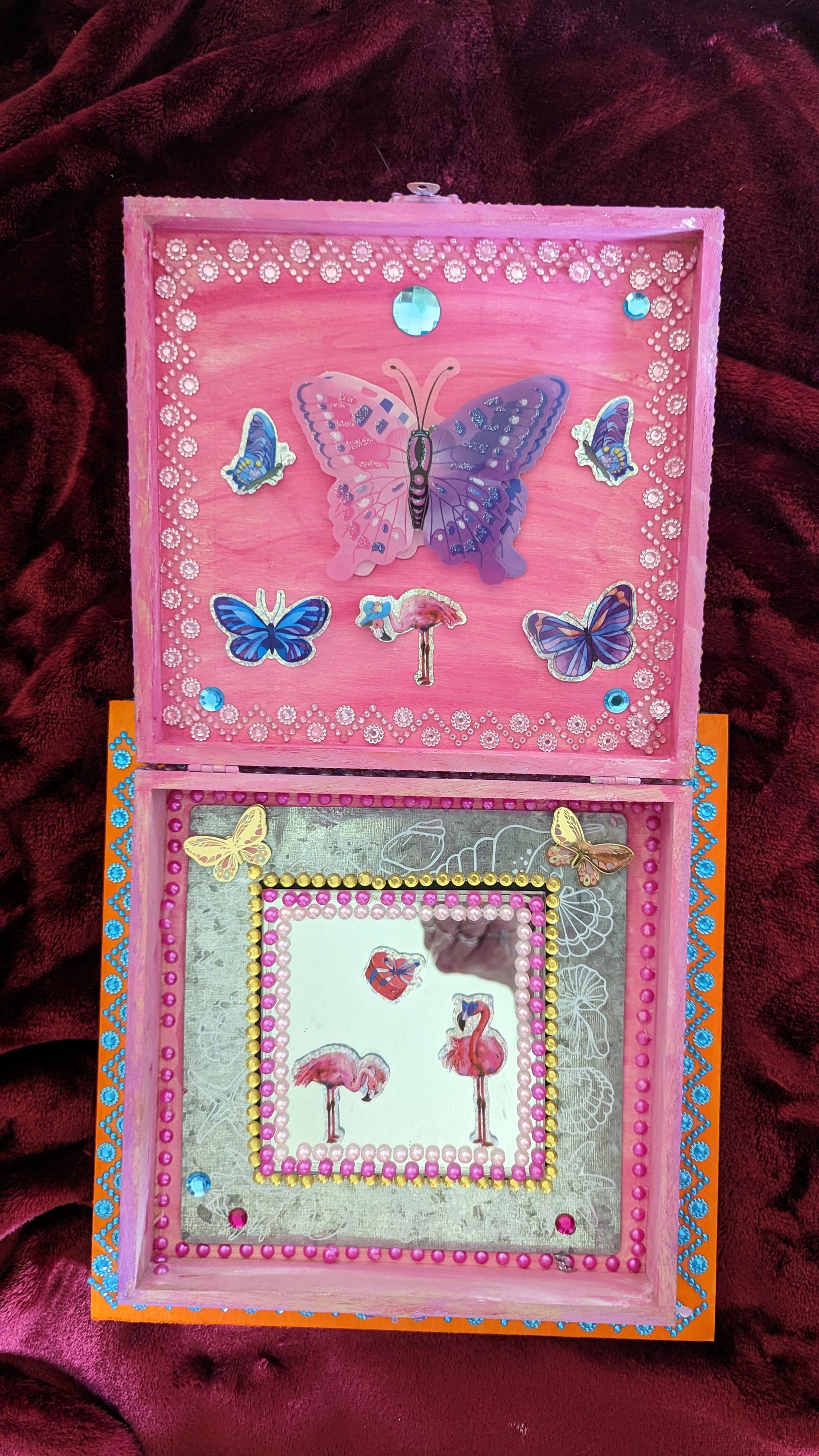 Mythic Wishbox Oil Painting by Sharon Tatem featuring the Guenevere Maiden, showcasing vibrant colors and intricate details.