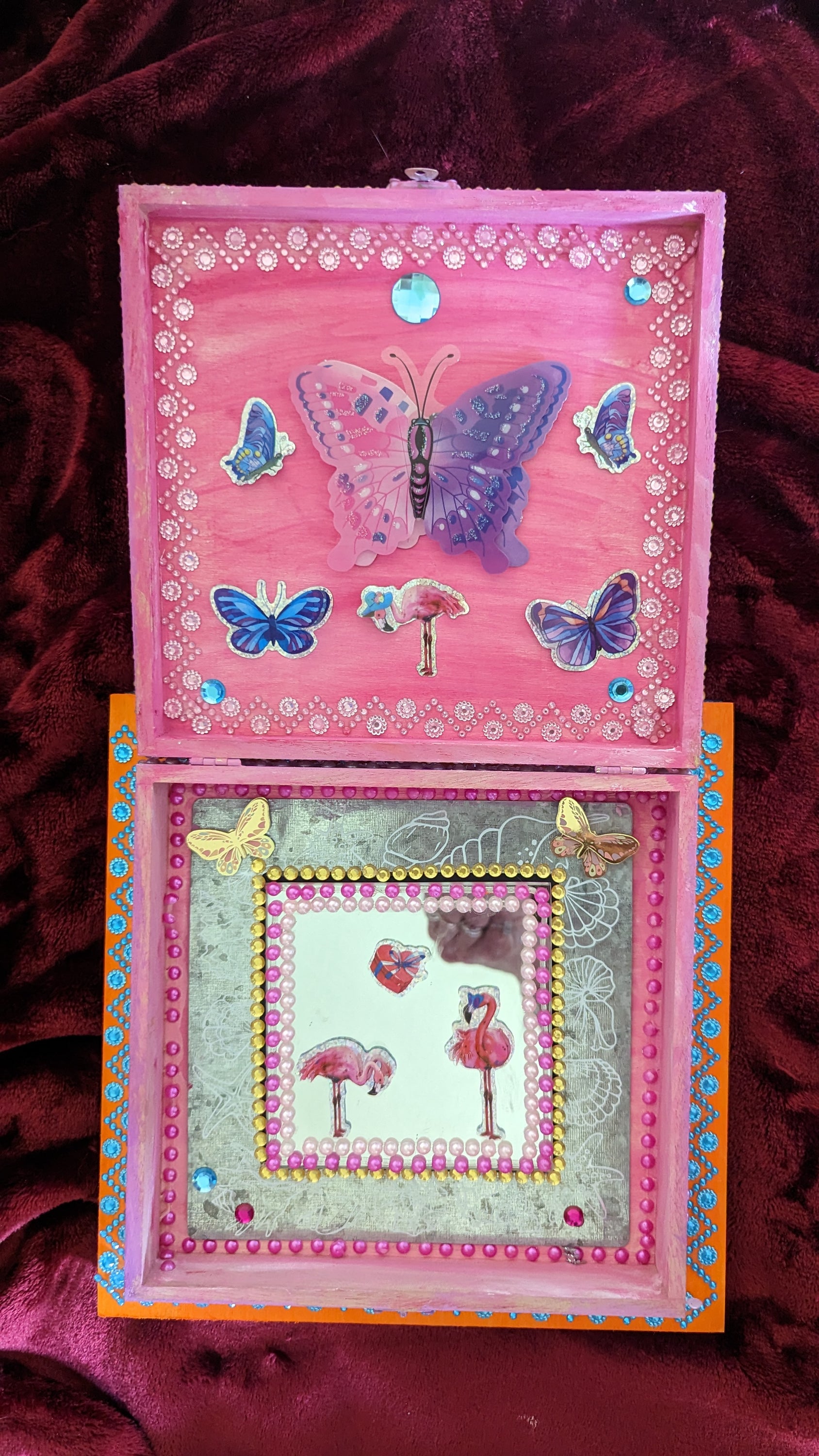 Mythic Wishbox Oil Painting by Sharon Tatem featuring the Guenevere Maiden, showcasing vibrant colors and intricate details.