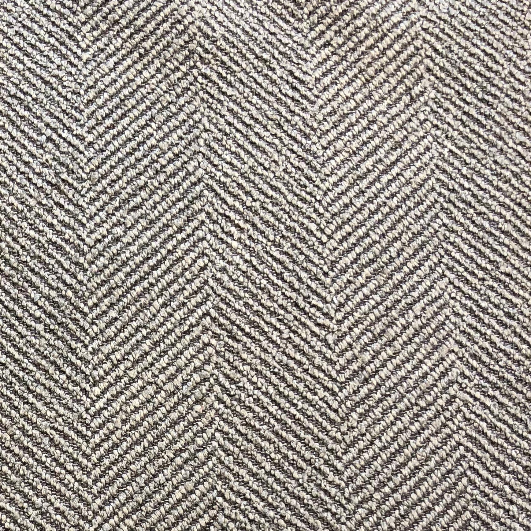 New Wave Hillside Brown Luxury Throw Pillow featuring a chic chevron pattern, double-sided design, and invisible zipper closure.