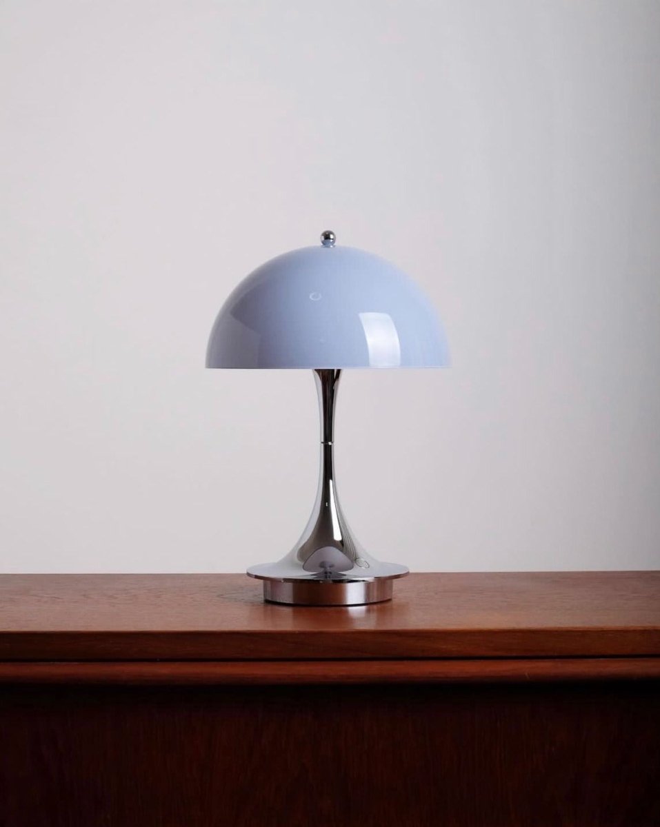 Nordic Style Cute Minimalist Dimmable Lamp with a softly curved shade and slender base, perfect for modern decor.