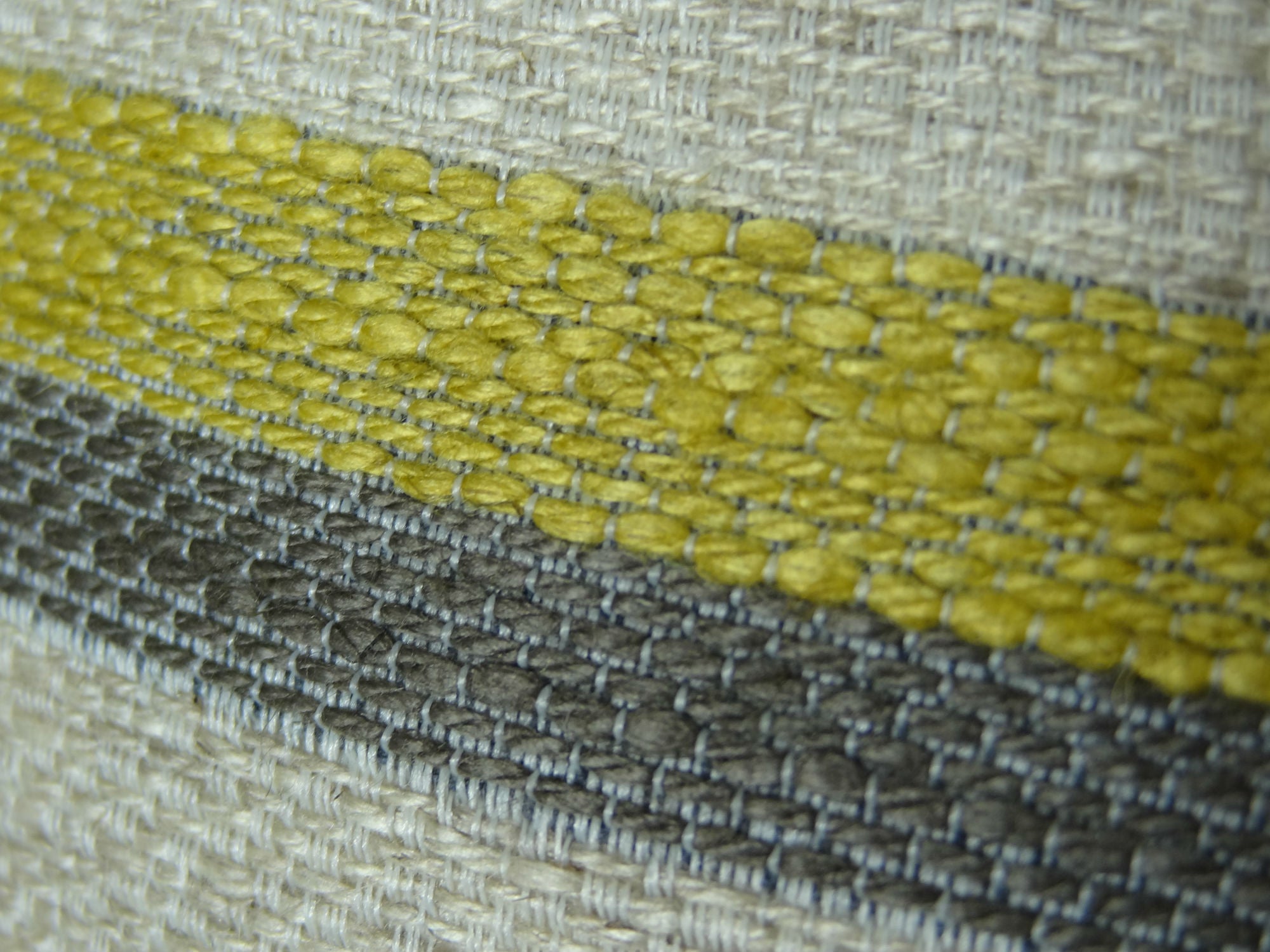 Olive and Fig Gray Citrine and Ivory Handmade Luxury Pillow featuring a striped pattern and invisible zipper, showcasing its luxurious fabric blend.