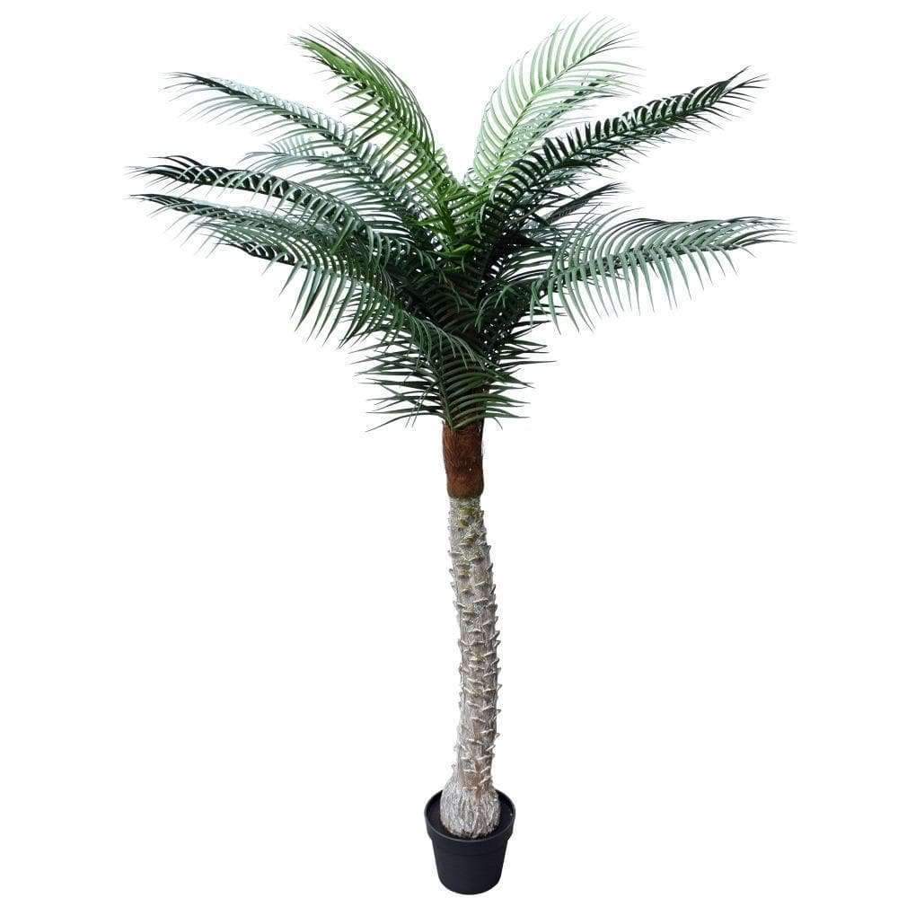 A tall, realistic Outdoor Artificial Palm Tree with lush green leaves, perfect for enhancing indoor or outdoor spaces, standing at 190cm.