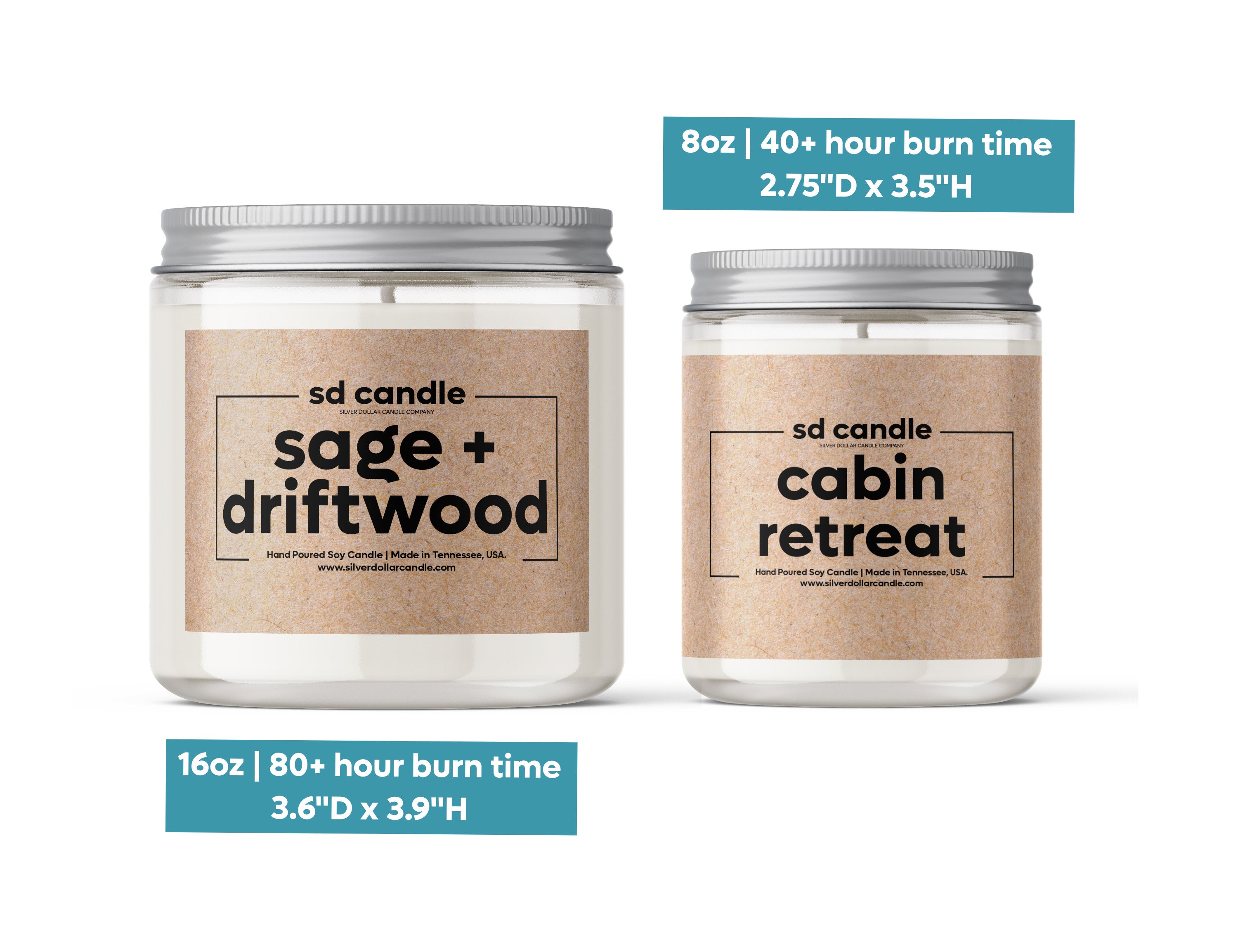 Personalized Bridesmaid Proposal Custom Candle in an elegant 8oz glass jar, beautifully packaged with a custom name and scent.