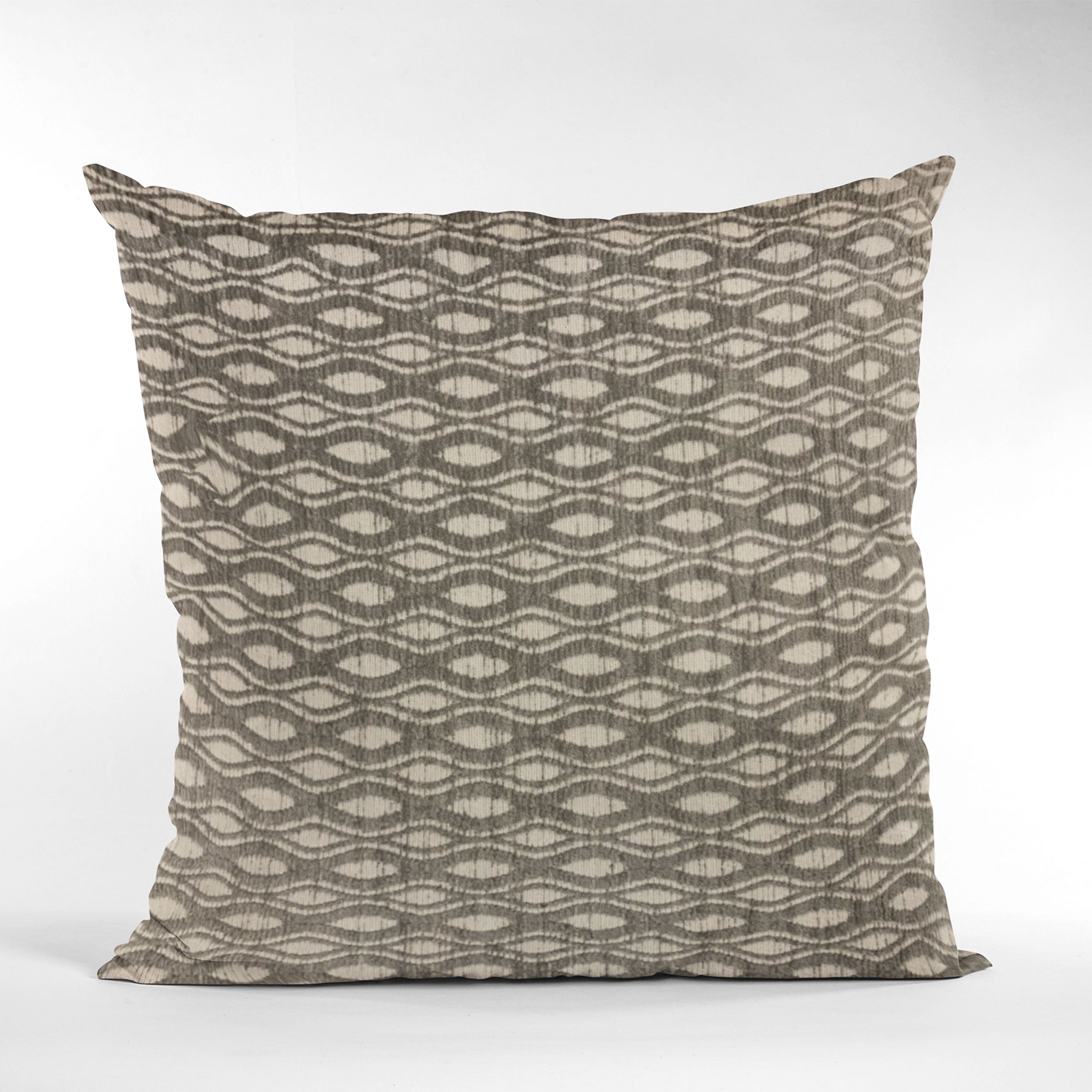 Plutus Brown Bites Dot Luxury Throw Pillow featuring a trendy dot pattern in rich brown color, handmade in the USA with high-quality fabric.