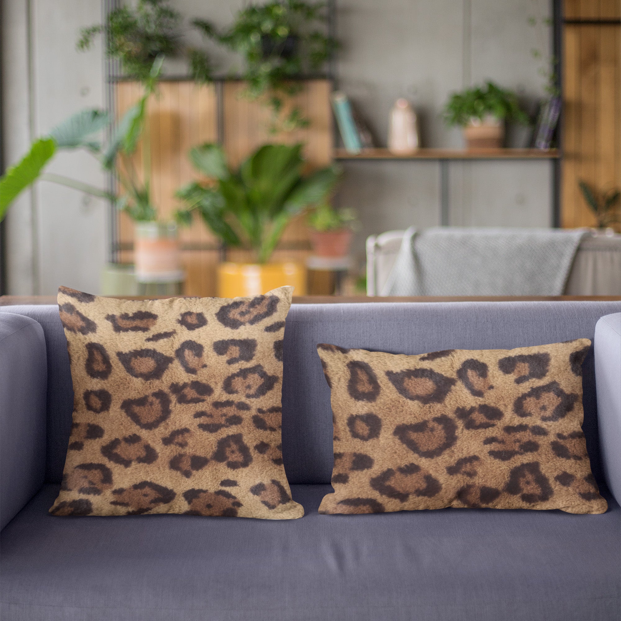 Plutus Brown Jaguar Animal Faux Fur Luxury Throw Pillow showcasing its rich brown color and luxurious faux fur texture, perfect for elegant home decor.