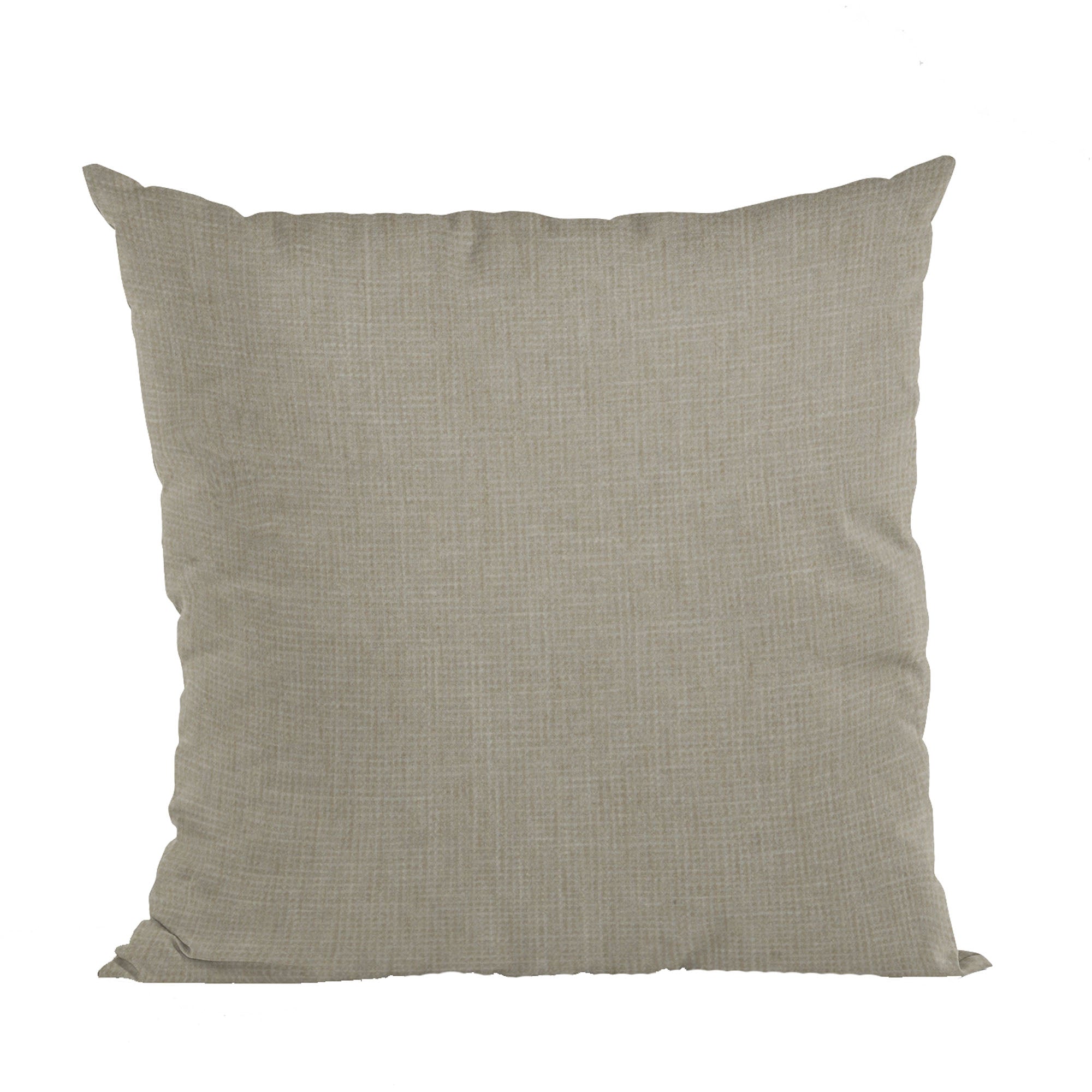Plutus Linen Waffle Textured Solid luxury throw pillow showcasing a unique waffle texture in a soft linen color, featuring an invisible zipper and double-sided design.