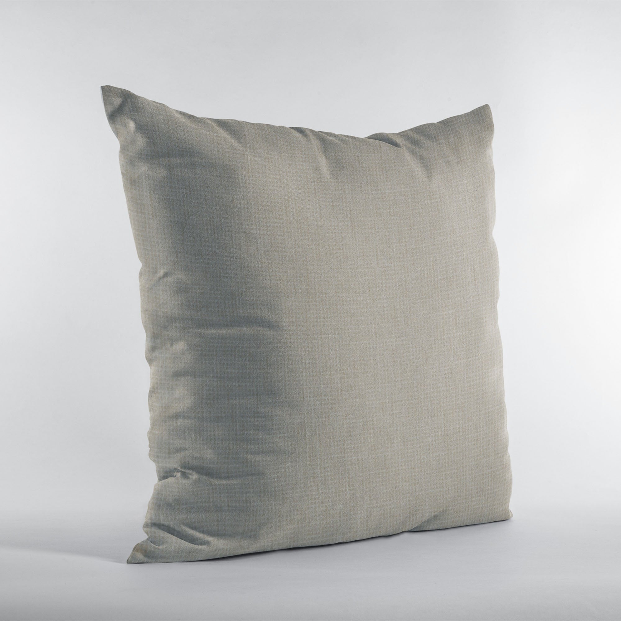 Plutus Linen Waffle Textured Solid luxury throw pillow showcasing a unique waffle texture in a soft linen color, featuring an invisible zipper and double-sided design.