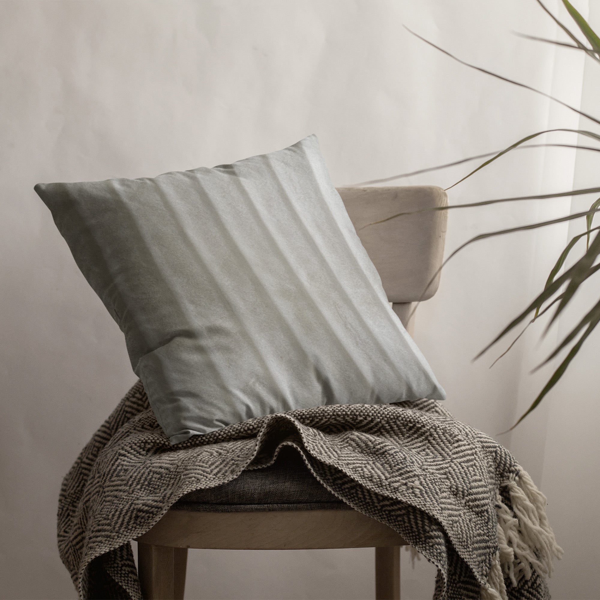 Plutus Off White Soft Snow Faux Fur Luxury Throw Pillow showcasing its plush texture and elegant design, perfect for home decor.