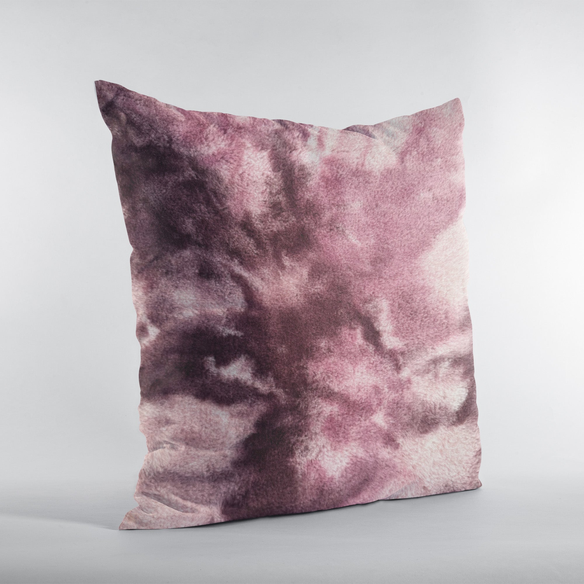Plutus Rose Fureal Animal Faux Fur Luxury Throw Pillow showcasing soft rose faux fur with an invisible zipper and double-sided design.