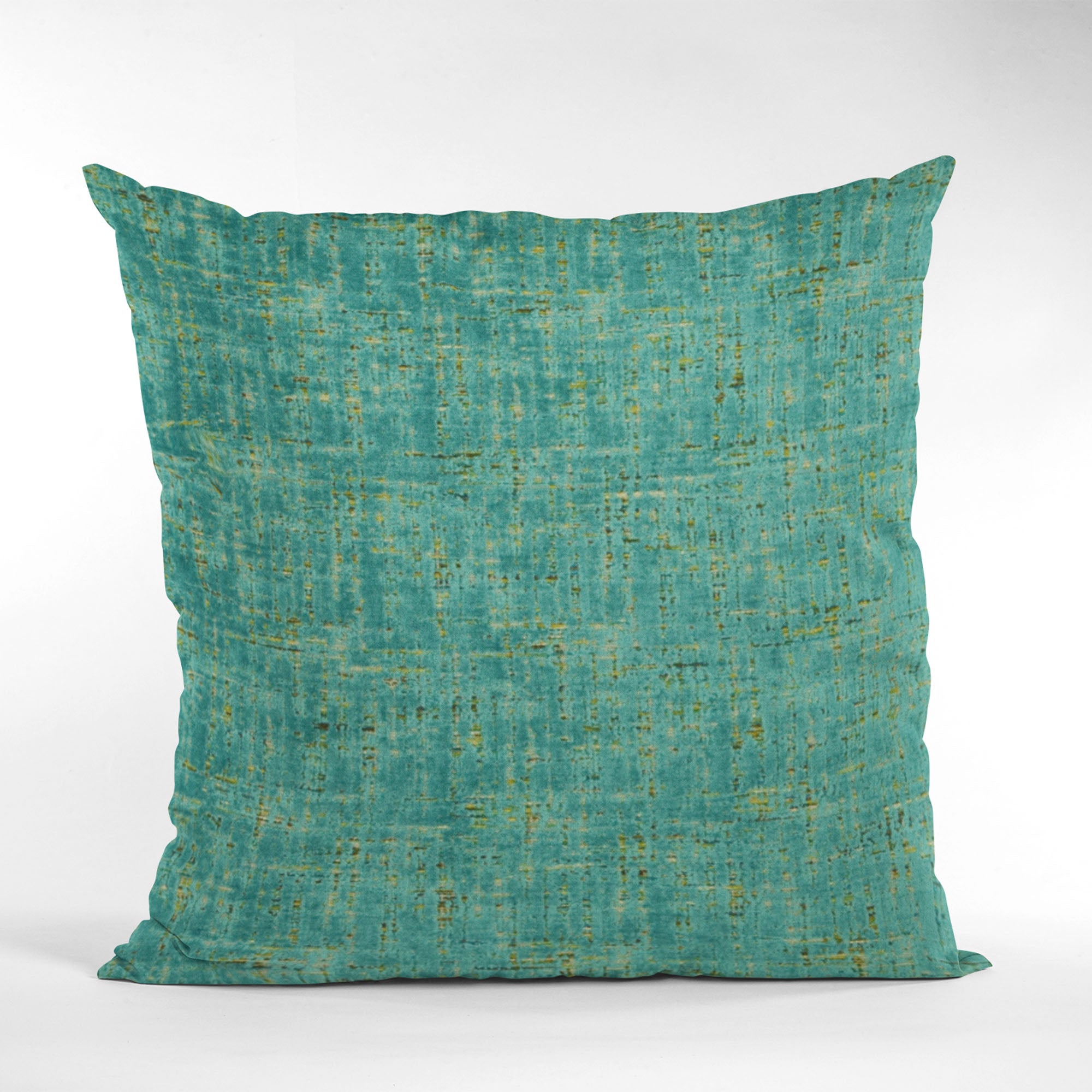 Plutus Tourmaline New Planet Cut Velvet Luxury Throw Pillow showcasing a rich tourmaline color and elegant cut velvet texture, perfect for home decor.