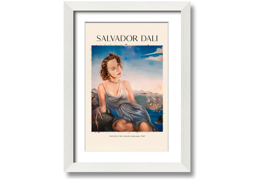 Portrait of Mrs. Dorothy Spreckels by Salvador Dali, 1942, printed on coated polyester canvas, elegantly framed and ready to hang.