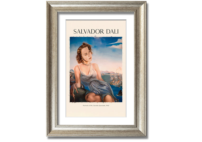 Portrait of Mrs. Dorothy Spreckels by Salvador Dali, 1942, printed on coated polyester canvas, elegantly framed and ready to hang.
