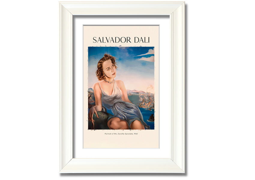 Portrait of Mrs. Dorothy Spreckels by Salvador Dali, 1942, printed on coated polyester canvas, elegantly framed and ready to hang.