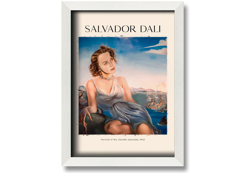Portrait of Mrs. Dorothy Spreckels by Salvador Dali, 1942, printed on coated polyester canvas, elegantly framed and ready to hang.