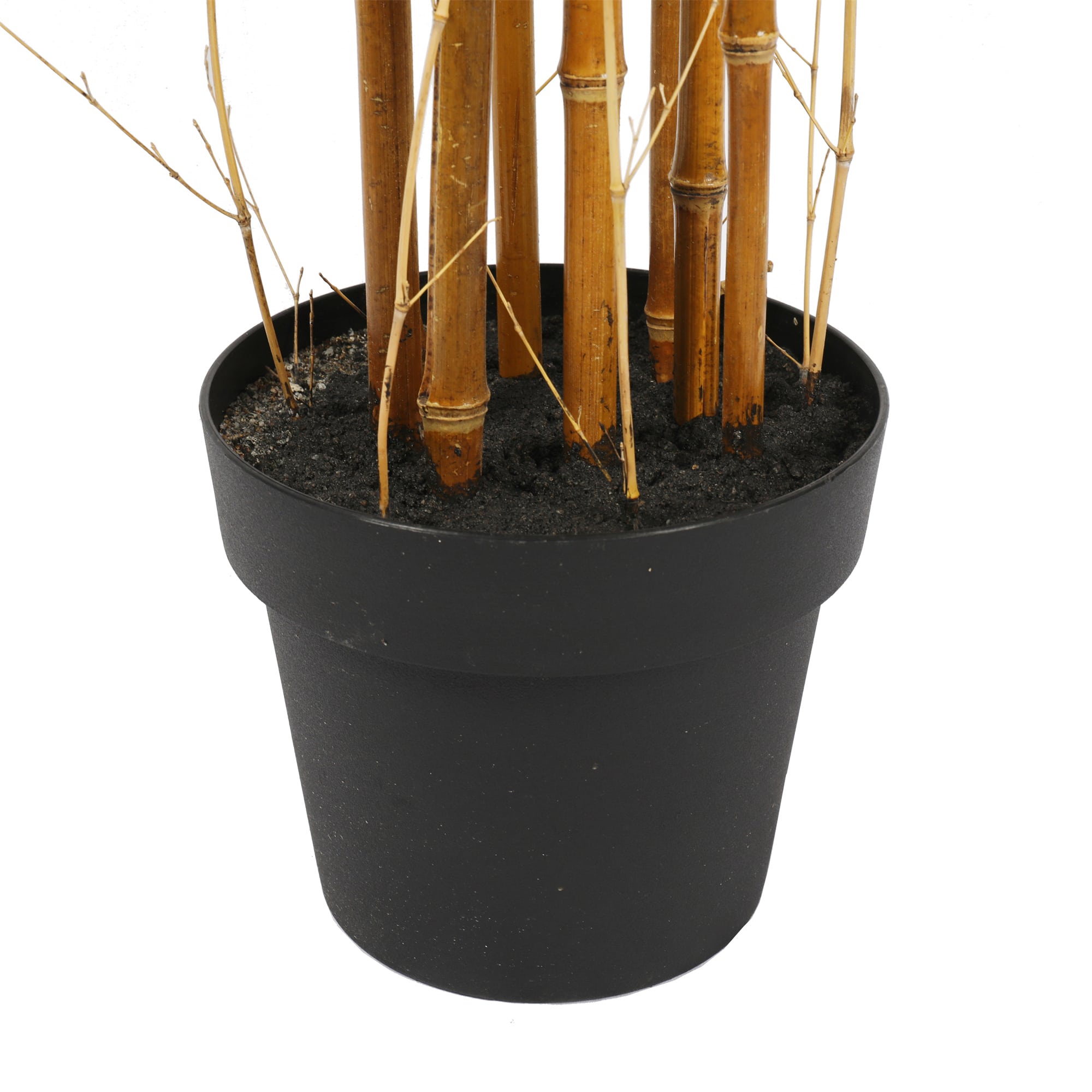 Premium Natural Cane Artificial Bamboo plant, 180cm tall with realistic trunks and leaves, perfect for indoor and outdoor decoration.