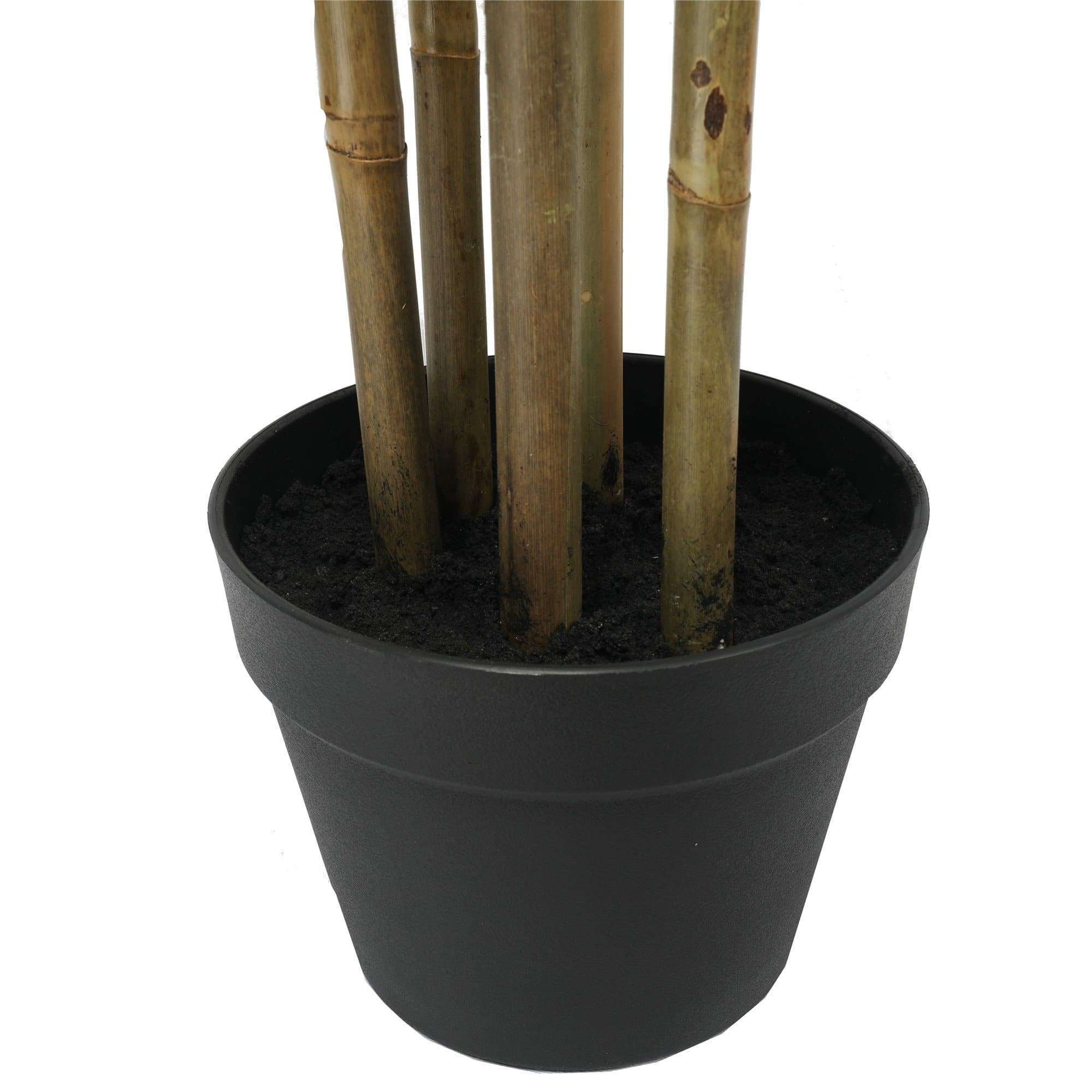 Premium Real Touch Artificial Bamboo plant, 150cm tall, featuring realistic foliage and natural bamboo trunks, perfect for indoor decor.