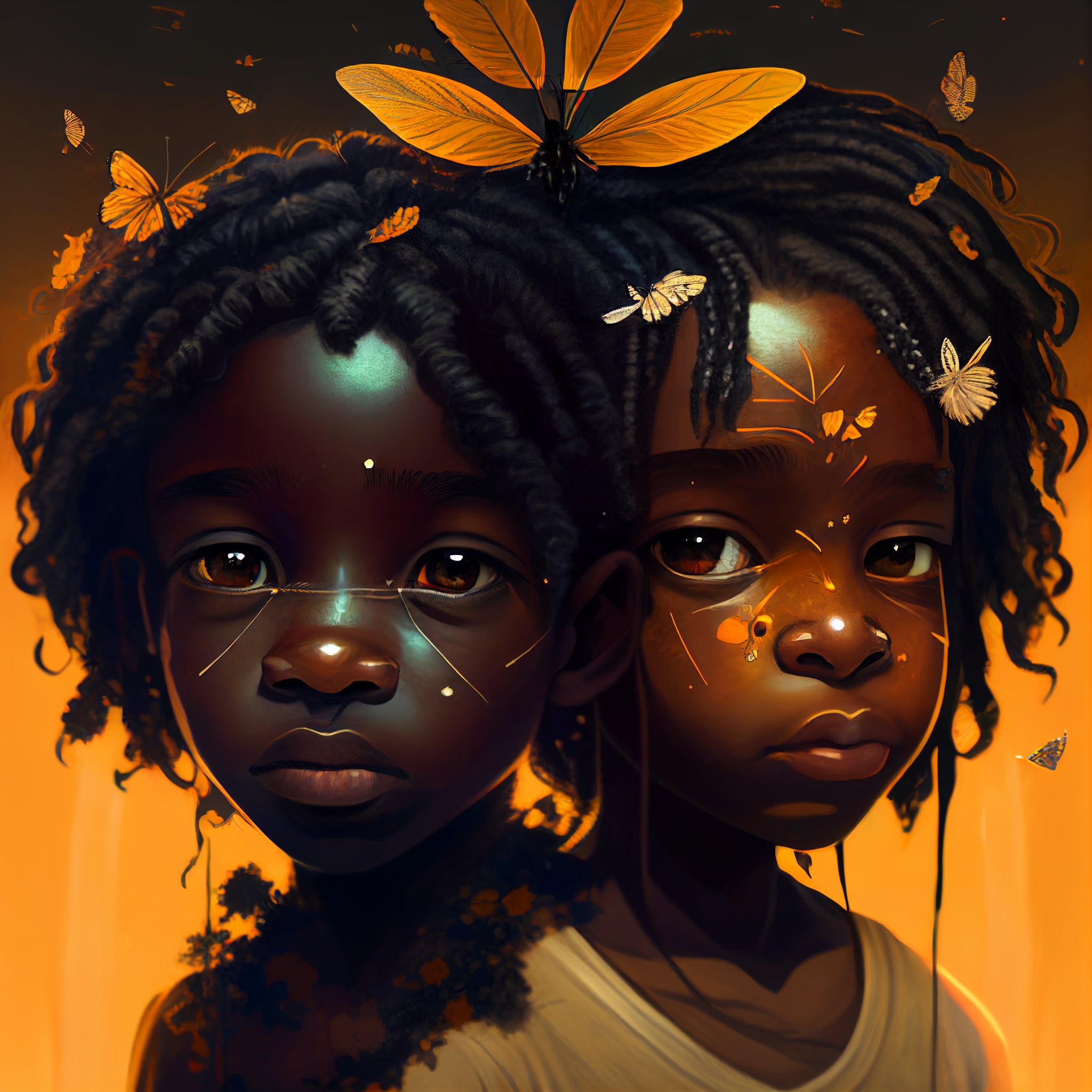 Print Regard by MUZA, an AI-generated artwork featuring vibrant colors and intricate patterns, showcasing the fusion of technology and creativity.