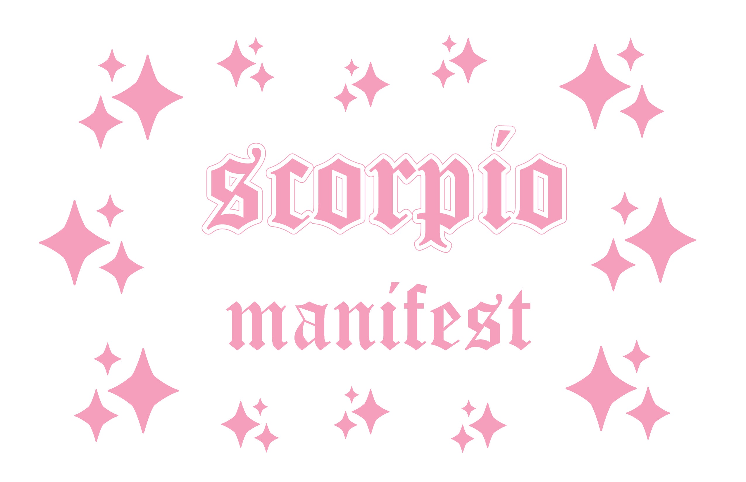 A sheet of Scorpio Horoscope Wall Decal Stickers featuring 14 matte designs, perfect for home decor.